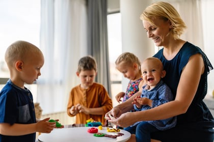 mother-or-nursery-teacher-teaches-her-children-to-2023-11-27-05-24-43-utc
